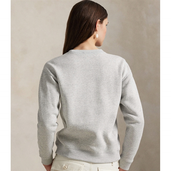 Polo Ralph Lauren Polo Bear Fleece Crewneck, Light Smoke Heather